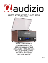 audizio Frisco Retro Record Player DAB+ Radio  Instrukcja obsługi