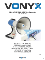 Vonyx MEG065 Instrukcja obsługi