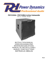 Power Dynamics PDY218SA Instrukcja obsługi