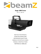 Beamz Rage 1800 Snow Machine Instrukcja obsługi