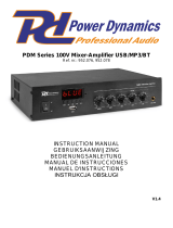 Power Dynamics PDM45 Instrukcja obsługi