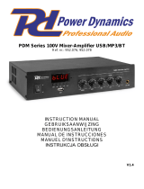 Power Dynamics PDM25 Instrukcja obsługi