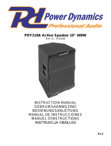 Power Dynamics PDY210A Instrukcja obsługi