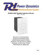 Power Dynamics PDWS2 Instrukcja obsługi