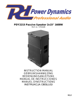 Power Dynamics PDY2215 Instrukcja obsługi