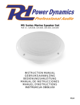 Power Dynamics MS Series Marine Speaker Set Instrukcja obsługi
