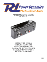 Power Dynamics PDX010 Instrukcja obsługi