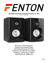 Fenton SHF404B Powered BT Bookshelf Speaker 4″ MP3 Instrukcja obsługi