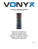 Vonyx LightMotion Portable PA speaker LM65 400W Instrukcja obsługi