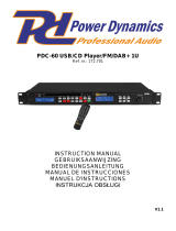 Power Dynamics PDC60 Instrukcja obsługi