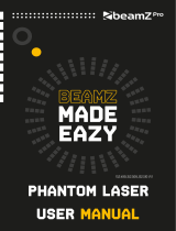 Beamz Pro Phantom 3000 Pure DIode Laser RGB Instrukcja obsługi