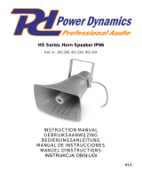 Power Dynamics HSR30 Instrukcja obsługi