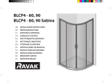 RAVAK Blix BLCP4 Sabina quadrant sliding shower enclosure, short Instrukcja instalacji