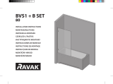 RAVAK BVS1 bathtub screen Instrukcja instalacji