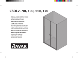 RAVAK Chrome CSDL2 shower door Instrukcja instalacji