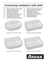 RAVAK Ceramic Slim Shelf R washbasin Instrukcja instalacji