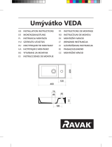 RAVAK Veda 400 Slim small washbasin Instrukcja instalacji