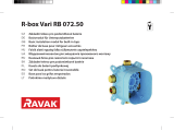 RAVAK R-box Vari, basic body for built-in taps Instrukcja instalacji