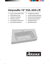 RAVAK 10° corner washbasin Instrukcja instalacji