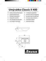 RAVAK Classic II 400 small washbasin Instrukcja instalacji