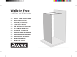 RAVAK Walk-in shower enclosure, Free model Instrukcja instalacji