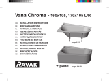 RAVAK Chrome bathtub Instrukcja instalacji