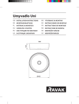 RAVAK Uni Ceramic Washbasin Instrukcja instalacji