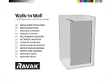 RAVAK Walk-in shower enclosure, Wall model Instrukcja instalacji