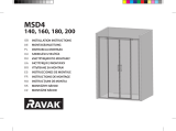 RAVAK MSD4 four-piece shower door Instrukcja instalacji