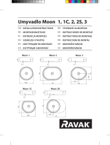 RAVAK Moon 1C Washbasin Instrukcja instalacji