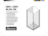 RAVAK Chrome CRV1 + CRV1 shower enclosure Instrukcja instalacji