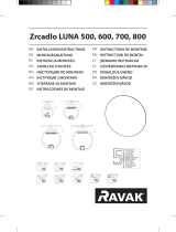 RAVAK Luna Mirrors 500/600/700/800 Instrukcja instalacji