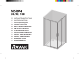 RAVAK MSRV4 four-part corner shower enclosure Instrukcja instalacji