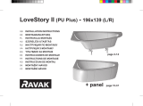 RAVAK LoveStory II bathtub Instrukcja instalacji