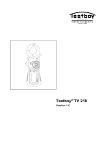 TESTBOY TV 218 Instrukcja obsługi