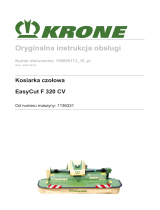 Krone BA EasyCut F 320 CV Instrukcja obsługi