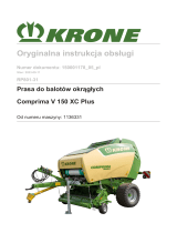 Krone BA Comprima V 150 XC Plus (RP801-31) Instrukcja obsługi