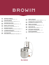 BROWIN 340112 Distiller and Pressure Cooker 2 in 1 Instrukcja obsługi