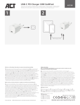 ACT AC2130 USB-C PD 33W GaNFast Charger Instrukcja instalacji