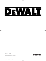 DeWalt D25981 Instrukcja obsługi