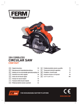 Ferm CSM1049 20V Cordless Circular Saw Instrukcja obsługi