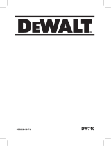 DeWalt DW710 Instrukcja obsługi