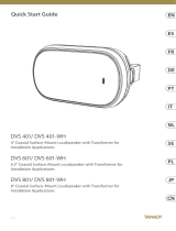 Tannoy DVS 401-WH Skrócona instrukcja obsługi