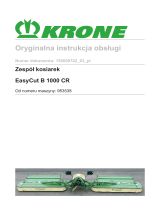 Krone BA EasyCut B 1000 CR Instrukcja obsługi