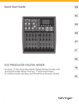 Behringer X32 Producer Skrócona instrukcja obsługi