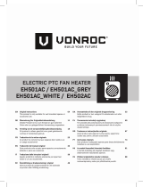 Vonroc EH501AC Electric PTC Fan Heater Instrukcja obsługi