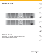 Behringer KM1700 Skrócona instrukcja obsługi