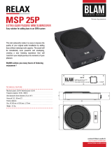 BLAM MSP 25P Extra Slim Passive Mini Subwoofer Instrukcja obsługi