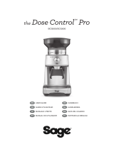 Sage SCG600 The Dose Control Pro Coffee Grinder instrukcja