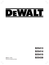 DeWalt D25413K Instrukcja obsługi